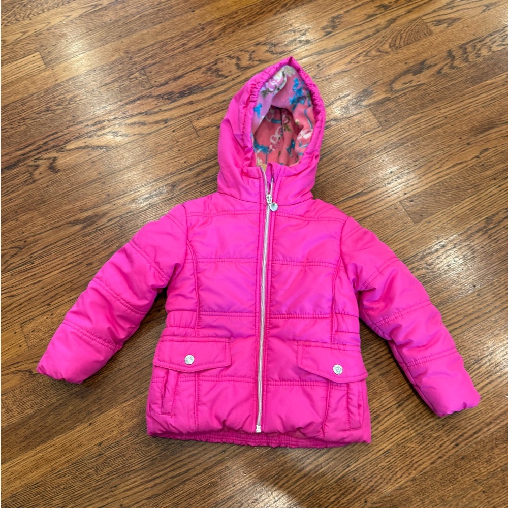 Rothschild 88 Pink Puffer Jacket Girls 4t